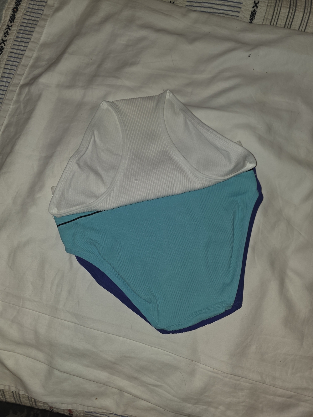 Hanes Womens'' 3-Pack Cotton Blend Briefs - Blue, Teal, White - Picture 6 of 8